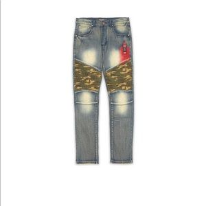 Reason Camo Biker Jeans size 30